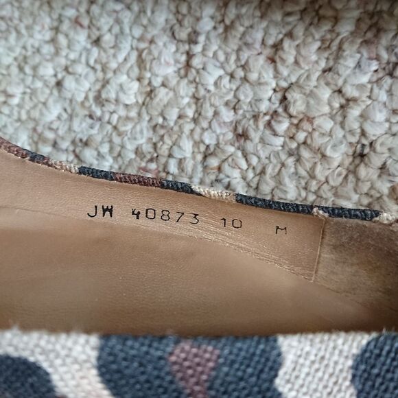 Stuart Weitzman fabric Leopard flowers Print Peep Toe wedges Size 10M - Picture 11 of 12